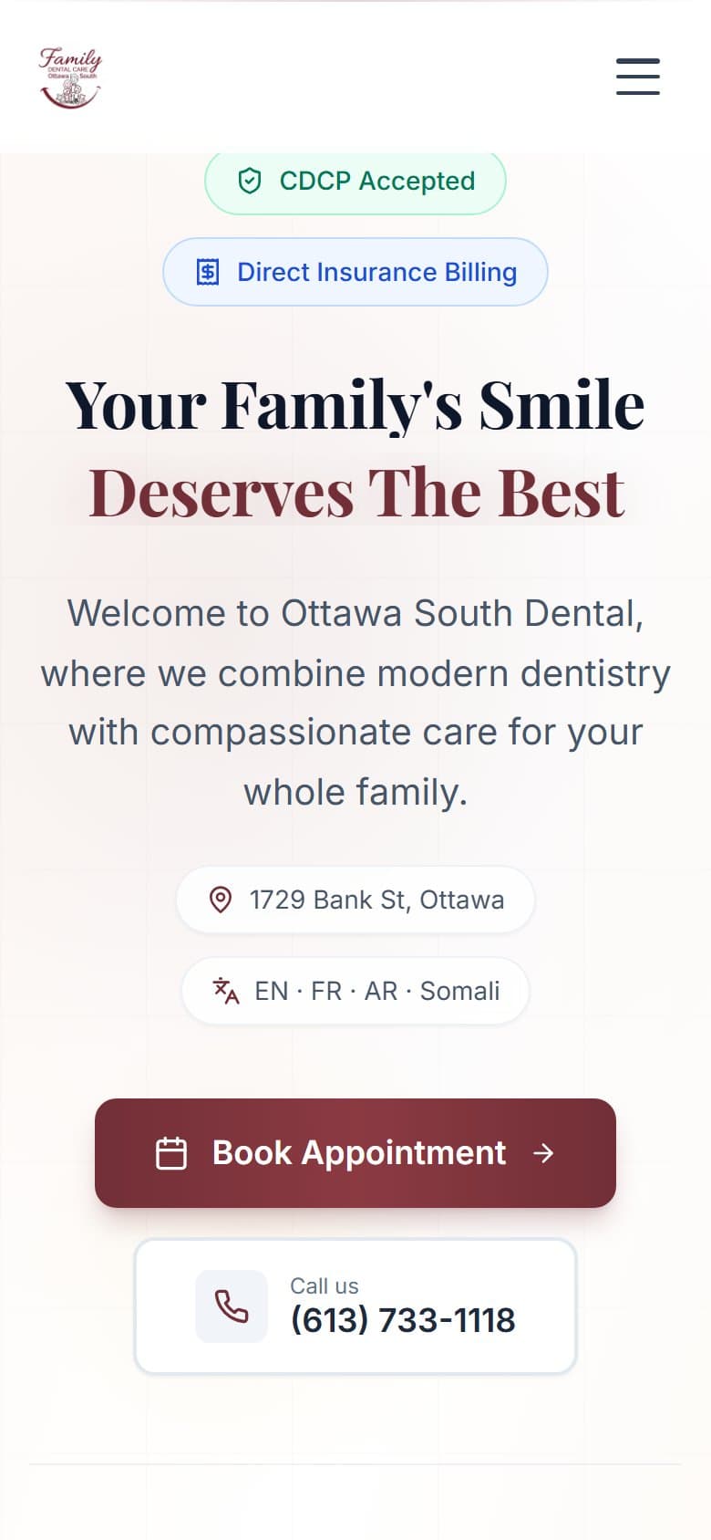 Ottawa South Dentist mobile